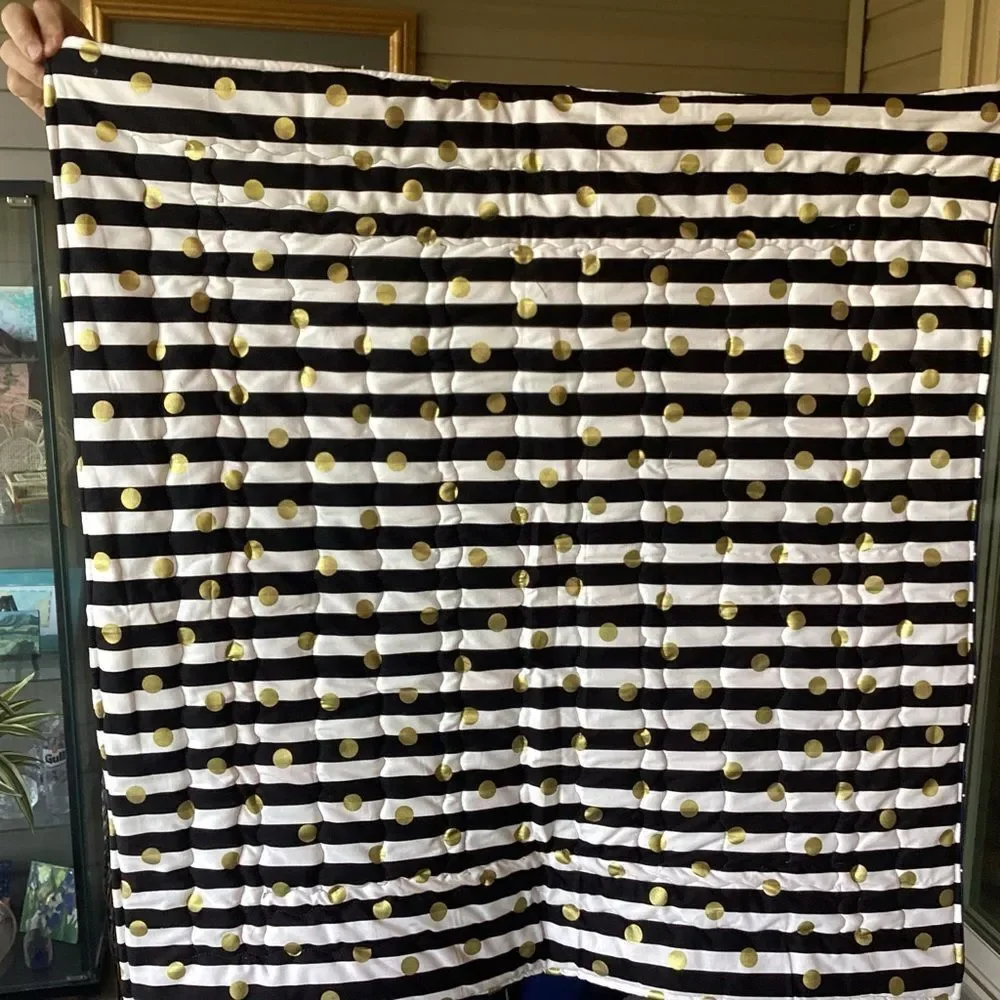 NWT. Hand Crafted To The Moon RocketshipColorful Patchwork Quilt w/ Teddy Quilt - Picture 11 of 14